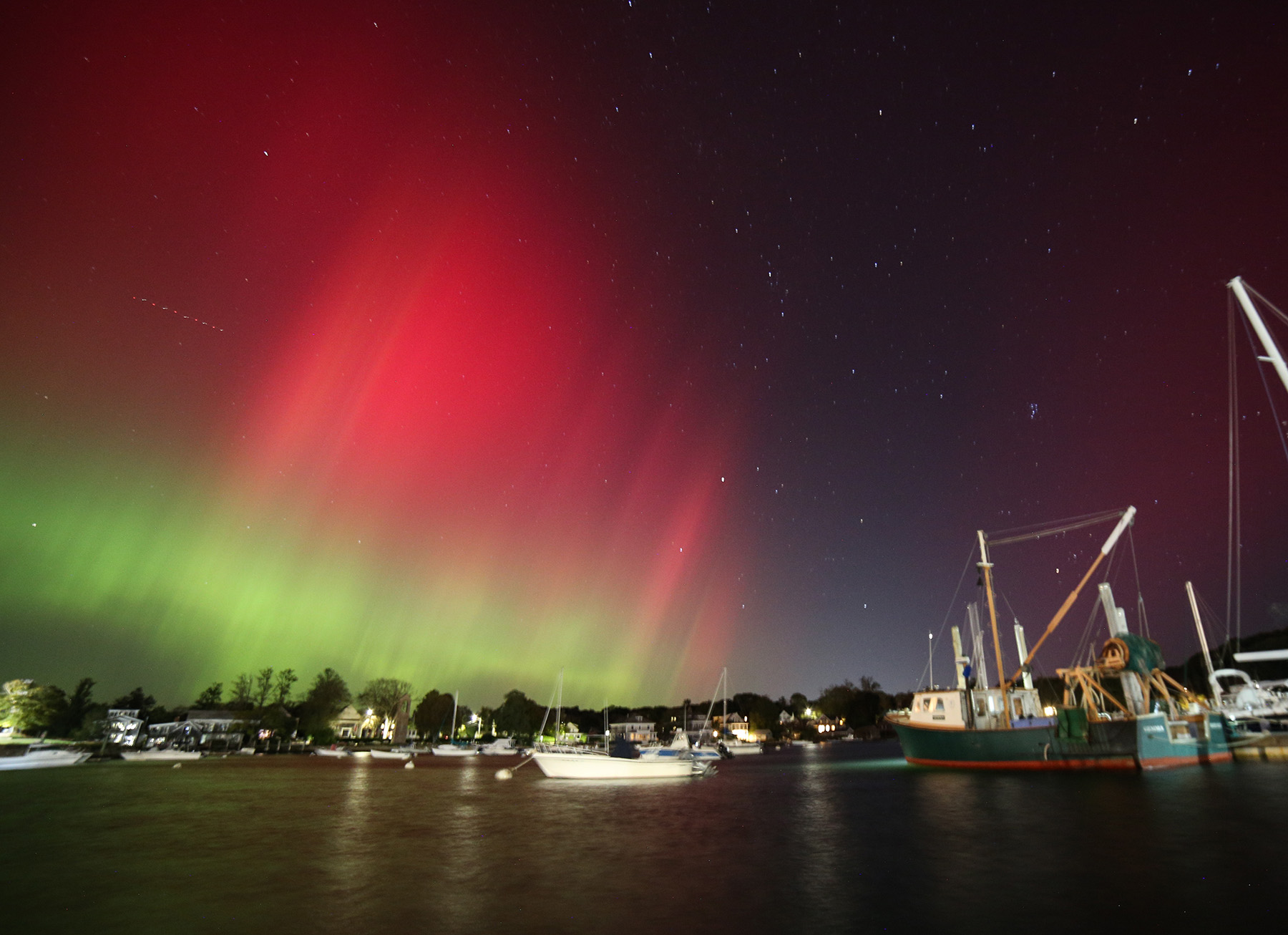 Northern Lights over Eel Pond.