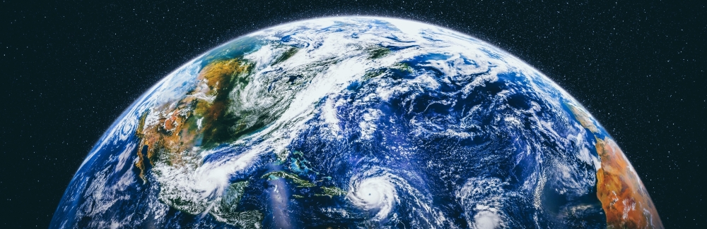 artistic interpretation of planet Earth from Space. Credit: Freepik.com