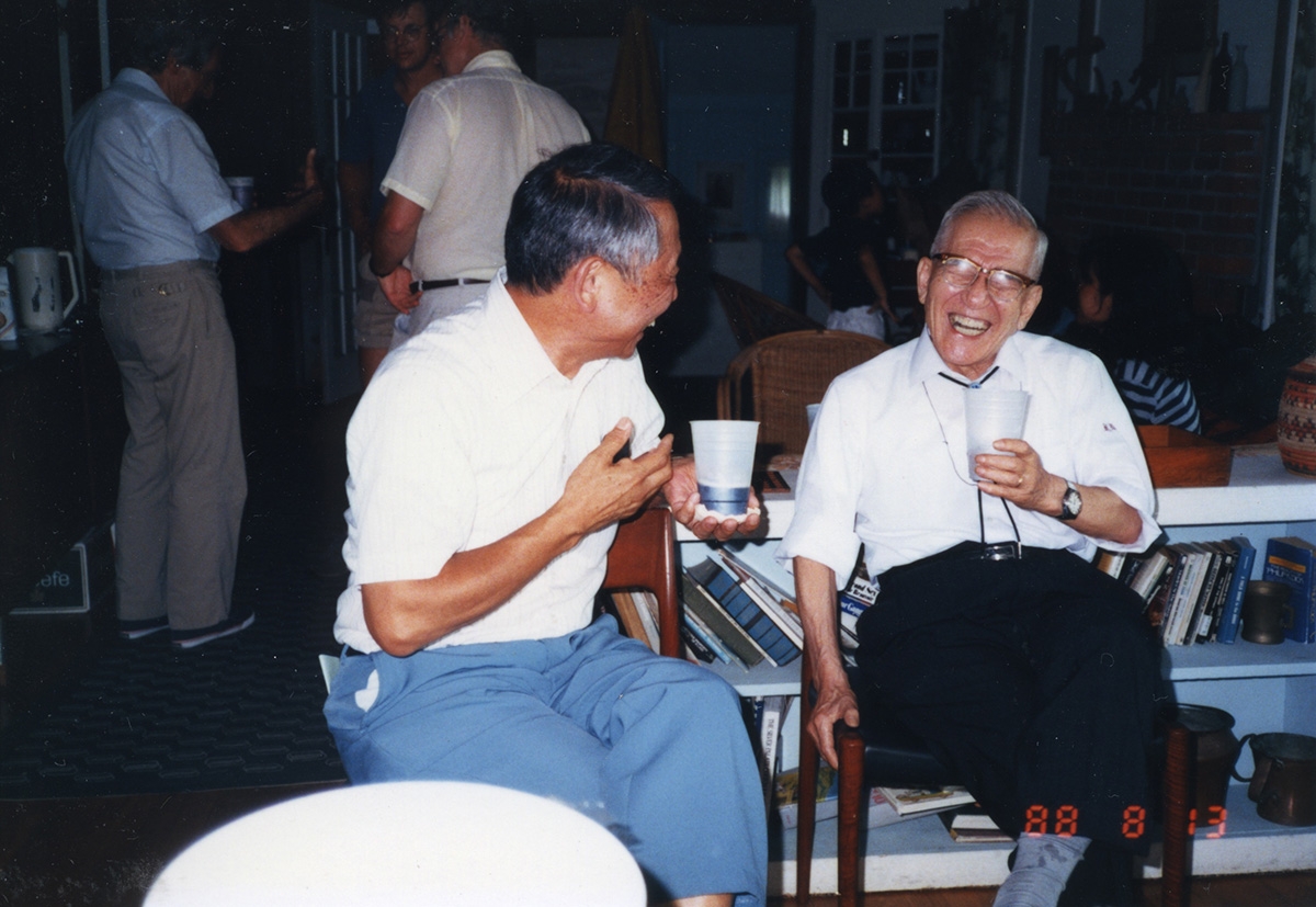 Inoué (left) and Dan (right), 1988