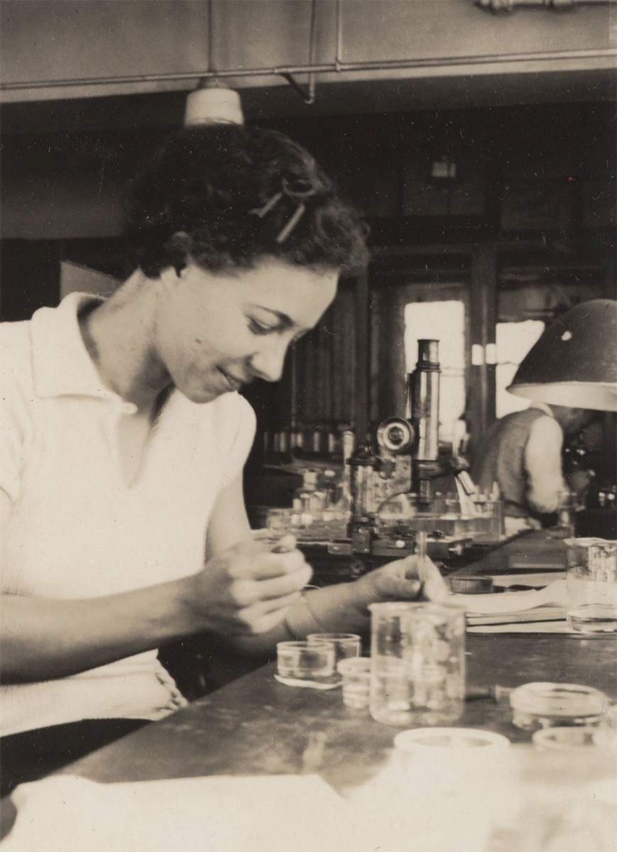 Jean Dan at her desk in 1932