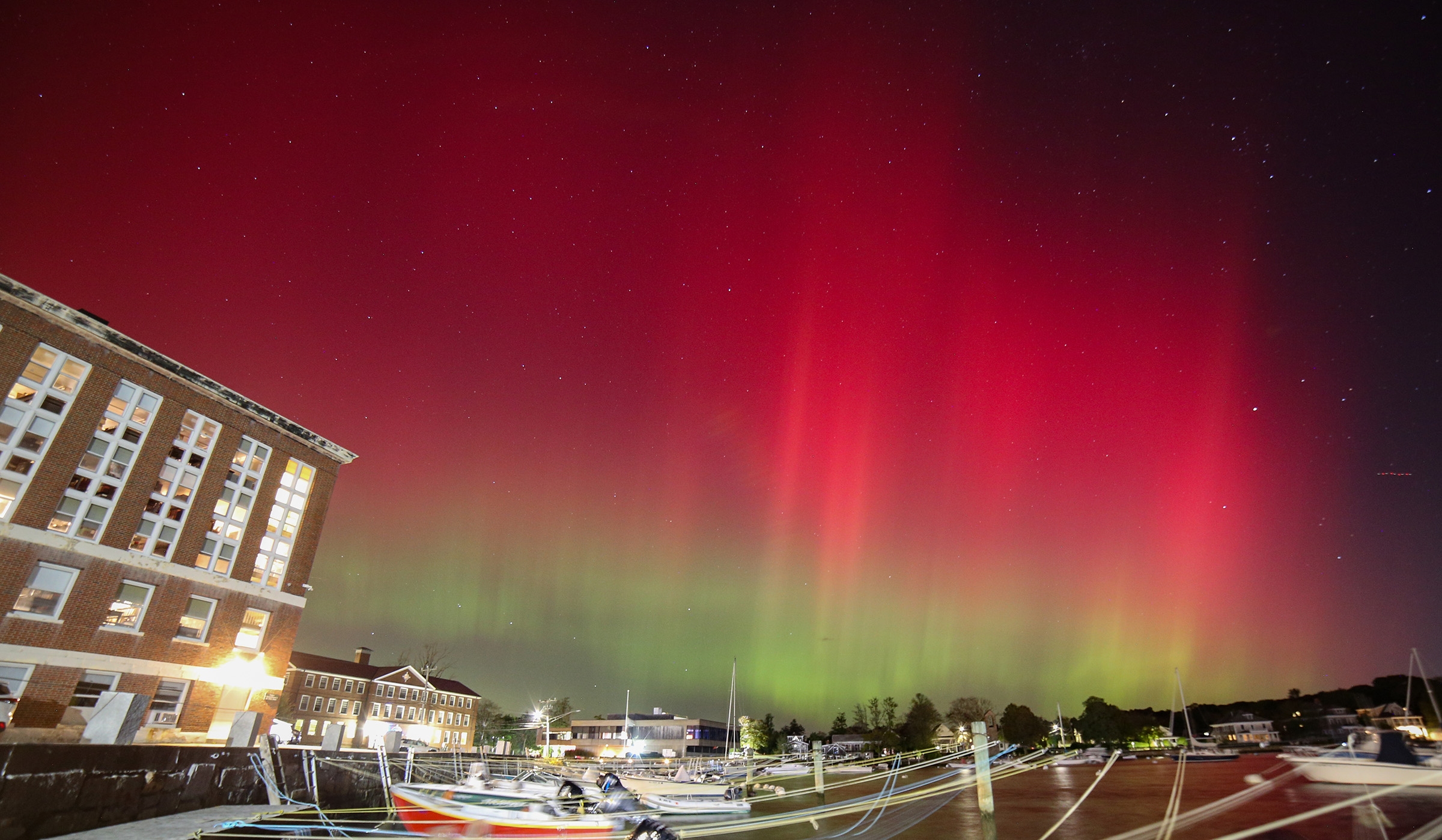 Aurora over Eel Pond