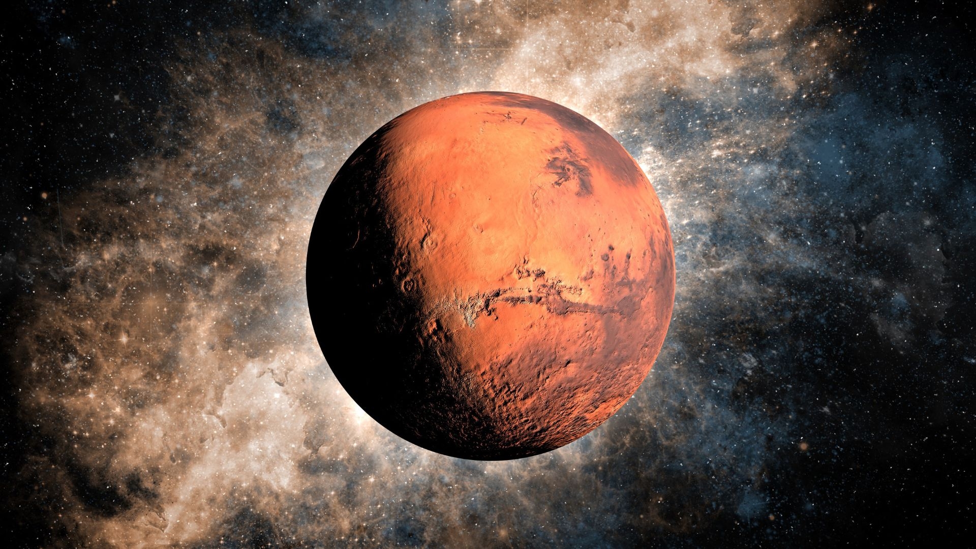 An artists rendition of the planet Mars. Credit: NASA